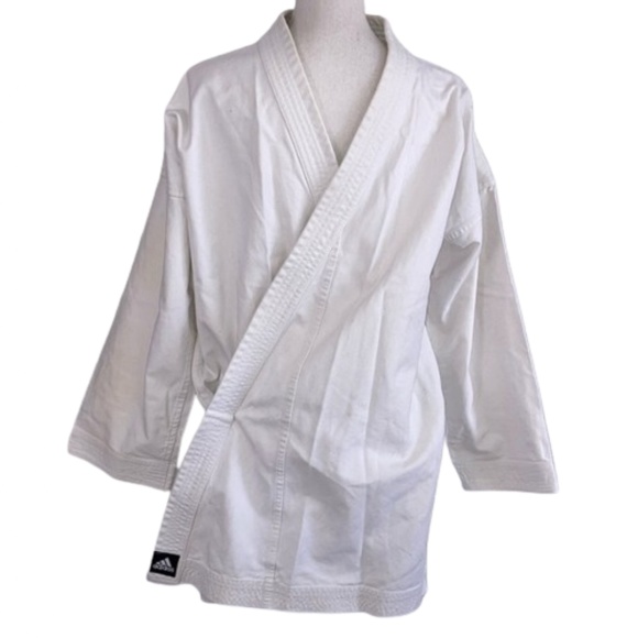 ADIDAS  Karate Elite SEK jacket jiu jitsu SHORI white Kumite Fighter Master Gi - Picture 3 of 14